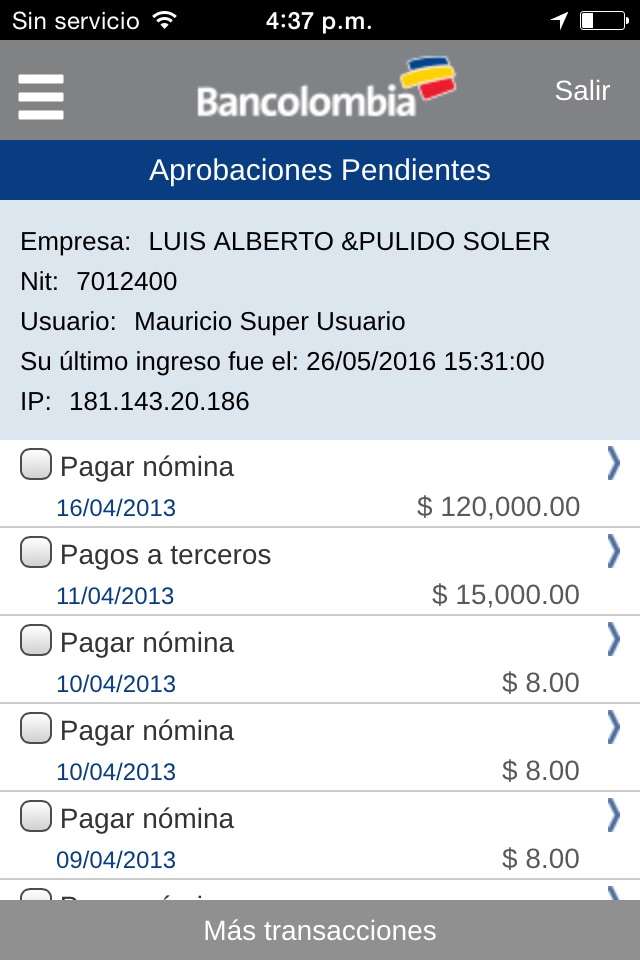Bancolombia Empresas screenshot 3