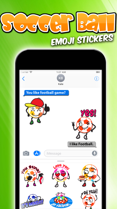 Soccer Ball Emoji Stickers screenshot 2