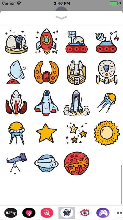 Outer Space Stickers Pro