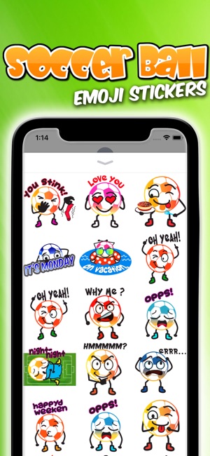 Soccer Ball Emoji Stickers(圖3)-速報App