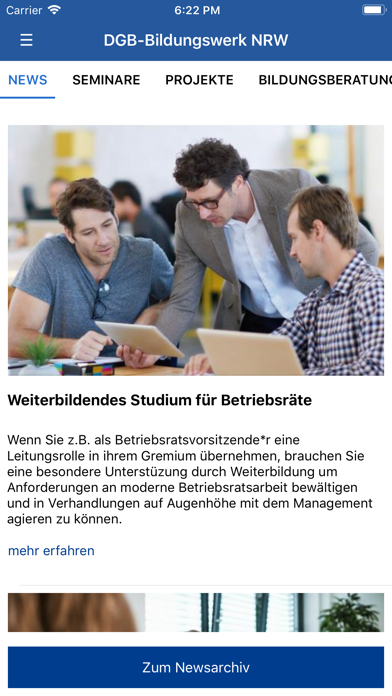 How to cancel & delete DGB Bildungswerk NRW Seminare from iphone & ipad 1