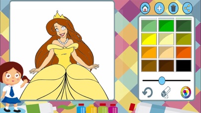 How to cancel & delete Princesses paint coloring book from iphone & ipad 1