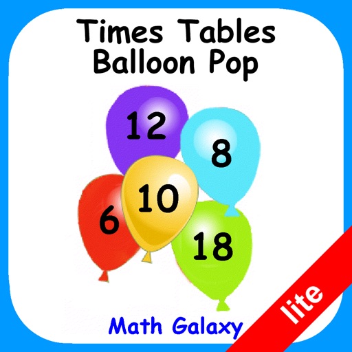 Times Tables Balloon Pop Lite icon