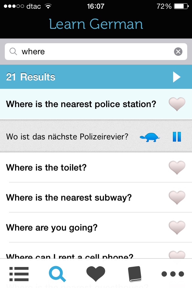 Learn German - Phrasebook screenshot 4