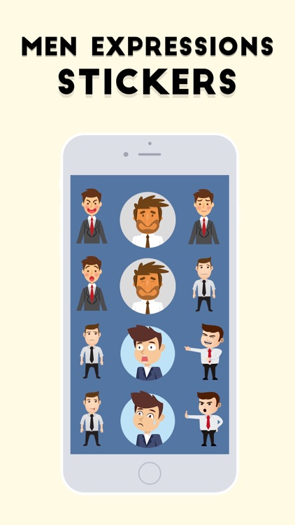 Men Expressions Stickers