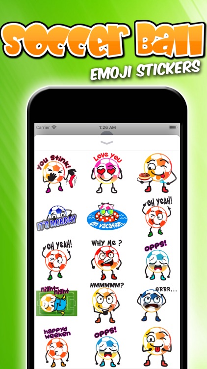 Soccer Ball Emoji Stickers