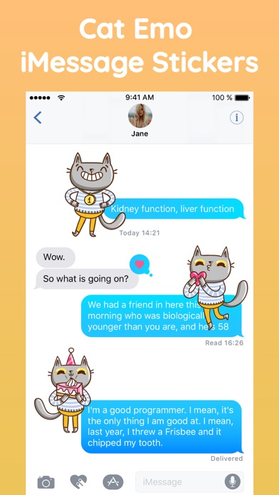 Cat Puns Text Sticker Pack App screenshot 2