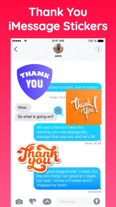 Thank You Typography Stickers screenshot 2