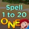 Kids 1 to 20 Numbers Spelling practice game is for helping preschooler, early schooler and 2,3, 4 years children to learn, spell, identify, pronounce and recognize of English one to twenty numbers easy and funny way