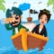Explore the mysterious island and try to find all hidden sea treasure in pretend town pirate games