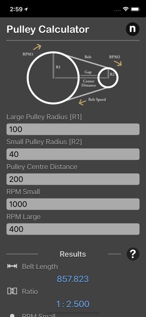 Pulley Calculator