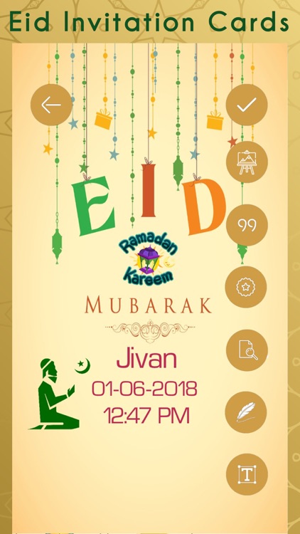 Eid Invitation Cards Creator