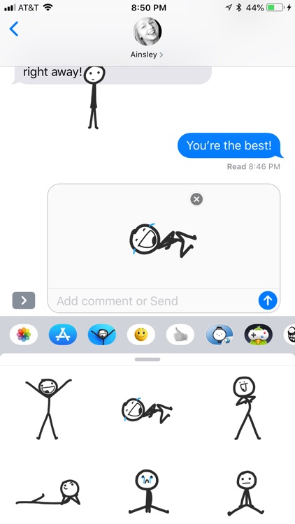Stick Man Stickers - iMessage