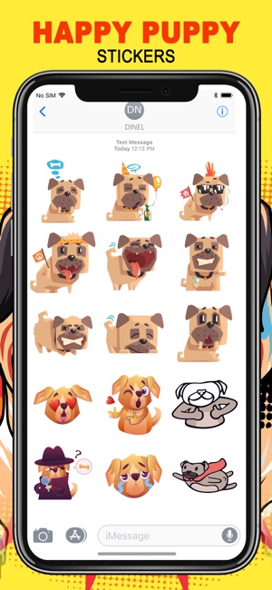 Happy Puppy Emojis(圖3)-速報App