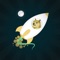 Hold tight and enjoy your journey to the moon with doge and his rocket