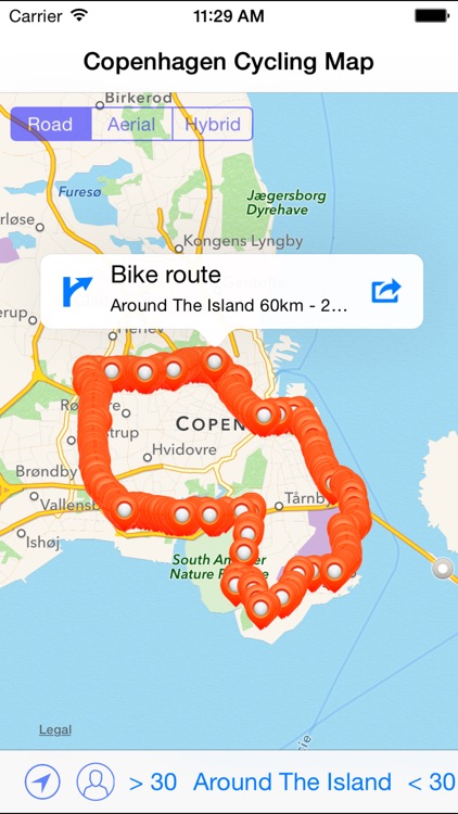 Copenhagen Cycling Map