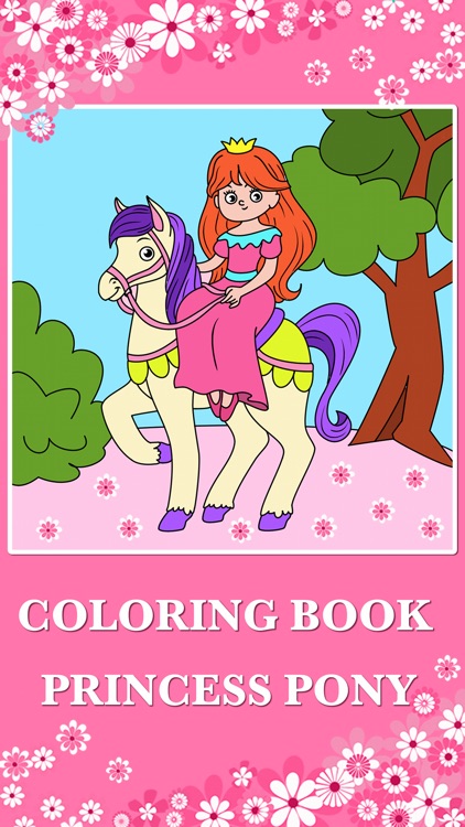 Pony Princess Coloring Book screenshot-0
