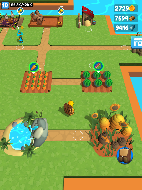 Buildy Island 3d:農業農場,木を切るゲームのおすすめ画像1