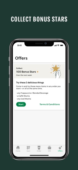 Starbucks app screenshot