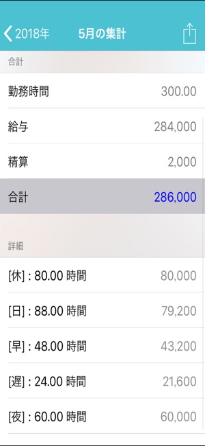 My勤務表 - 勤務、給料を簡単管理(圖4)-速報App