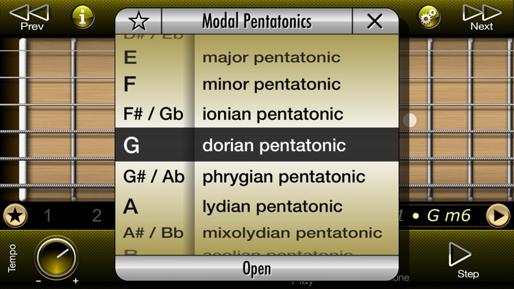 modal pentatonic scales