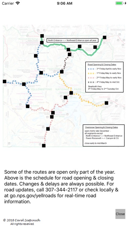 Yellowstone Mileage