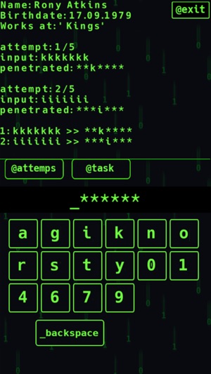 I Hacker Password Game En App Store - how to type numbers in roblox