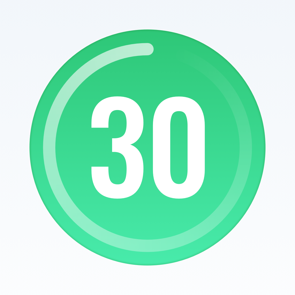 30 Day Fitness Challenge Log App Icon