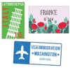 Country & City stamps stickers