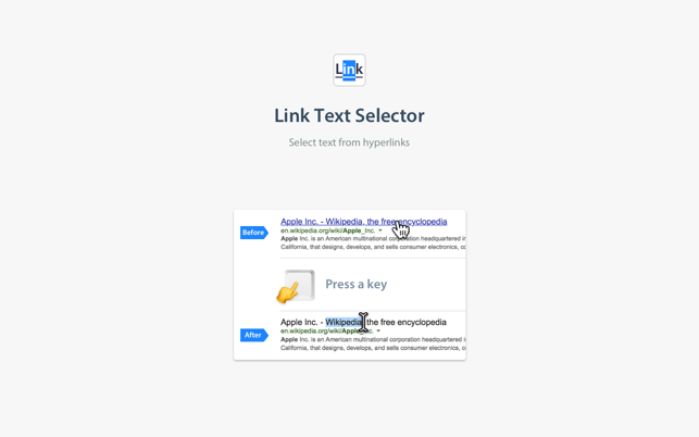 Link Text Selector