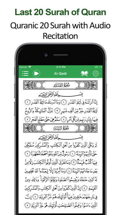 Last 20 Surahs of Quran mp3 screenshot 3