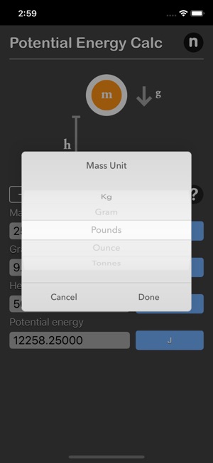 Potential Energy Calculator(圖3)-速報App