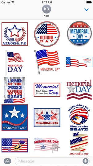 Happy Memorial Day Sticker Set(圖2)-速報App