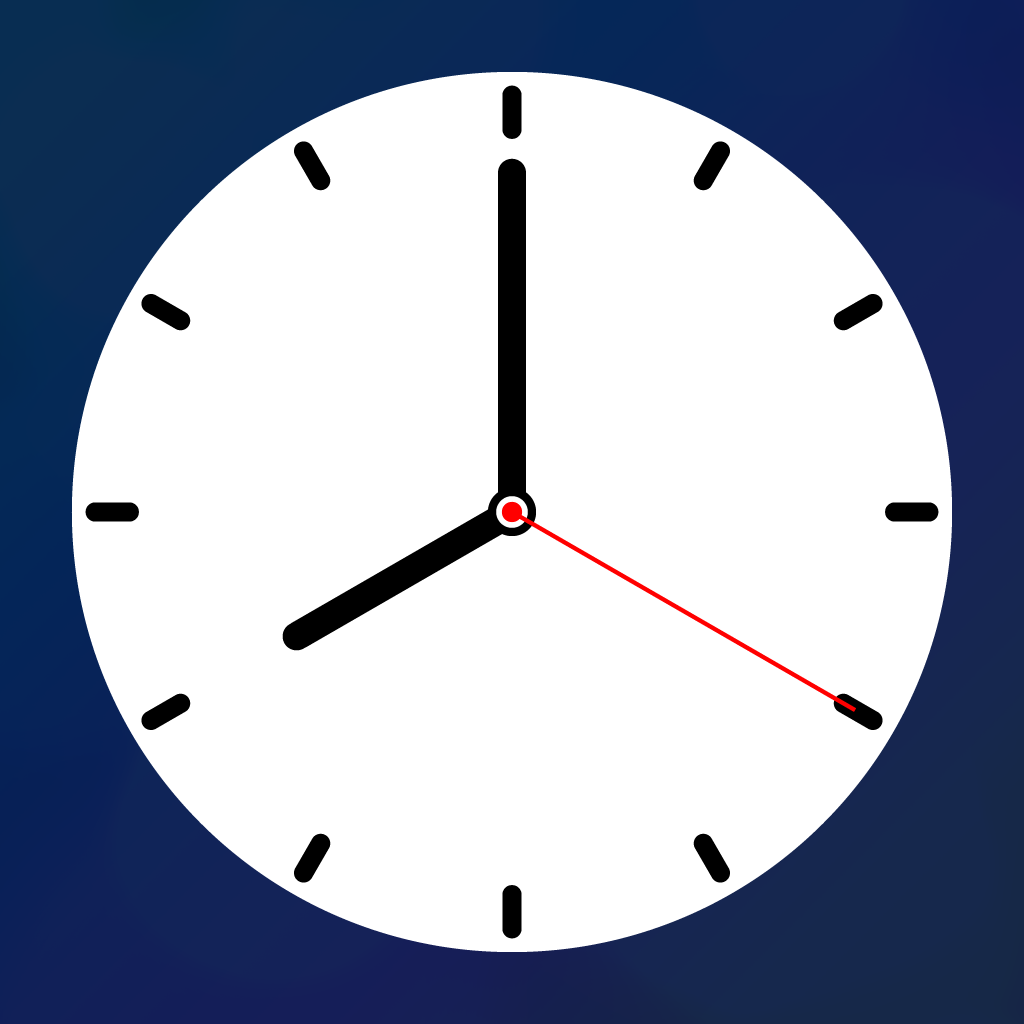 時計 ウィジェット 秒針アナログ時計 Clock Sd Iphoneアプリ Applion