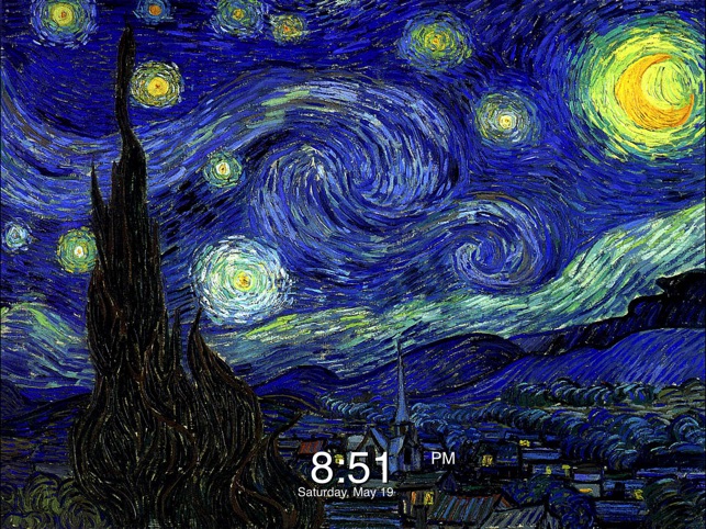 Art Wallpaper Van Gogh Clock On The App Store