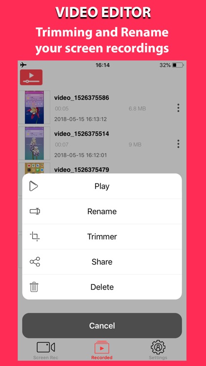 iRec - Screen Recorder Live