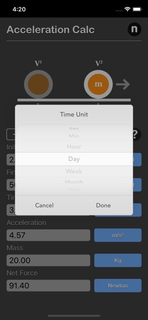 Acceleration Calculator Plus(圖7)-速報App