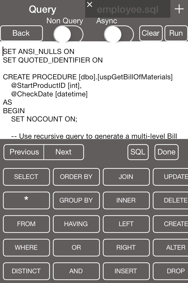 iSqlWebProg Sql Server Client screenshot 4