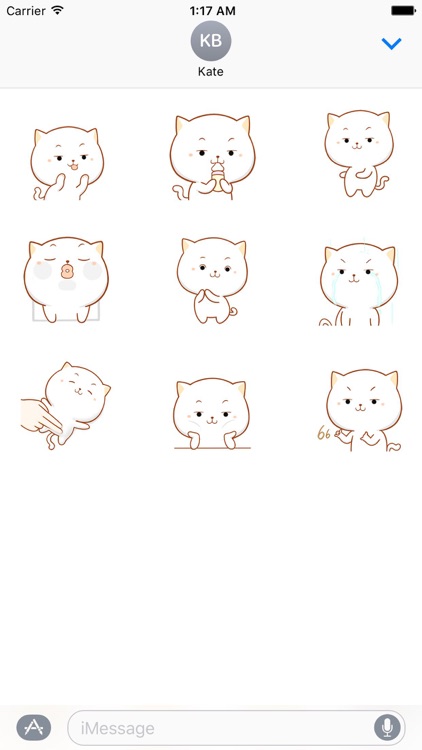 Big Face Cat Animated Stickers