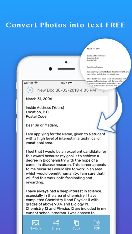 DocScanner - Image to text