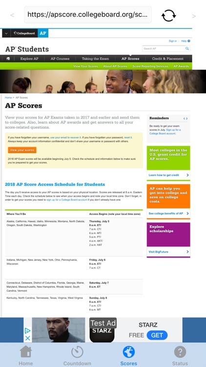 EarlyScores Score Browser