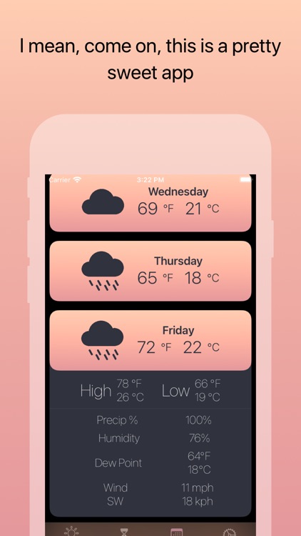 Weather GO: Celsius Fahrenheit screenshot-4