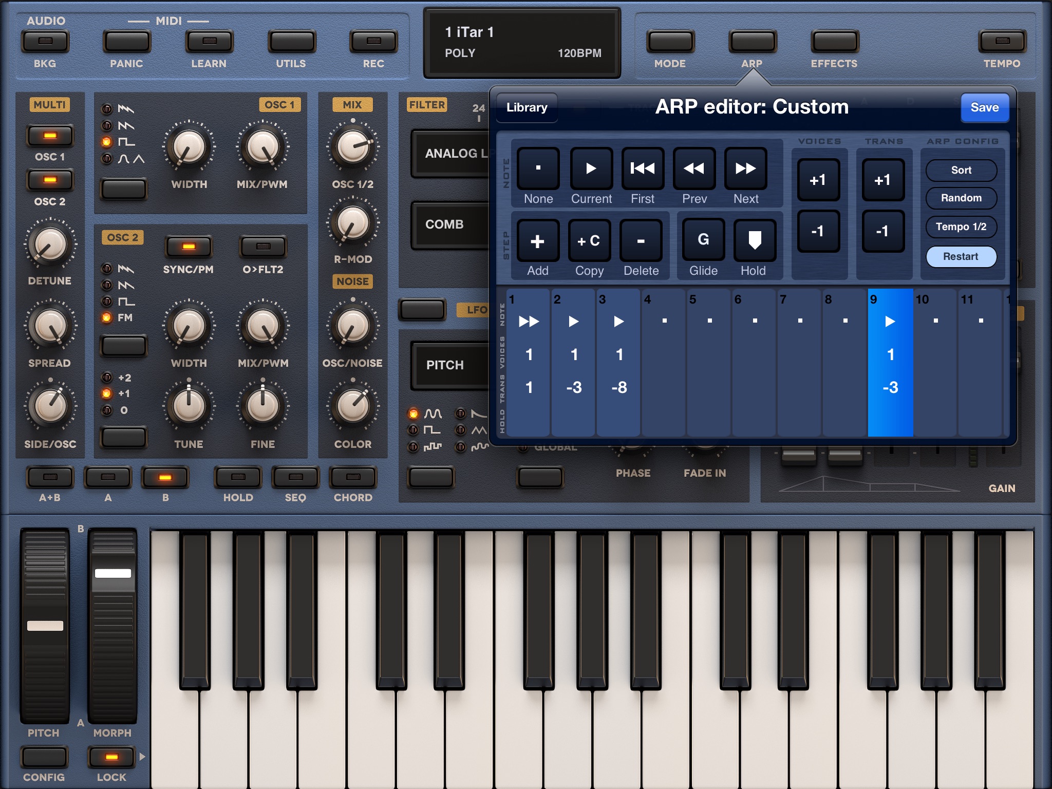 Sunrizer synth screenshot 4