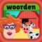 Met deze app leren kinderen veel woorden over het thema kinderboerderij