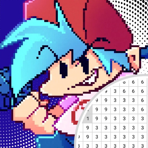 Pixel FNF : Color by Number