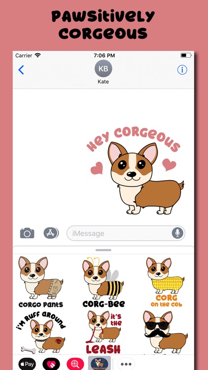 Corgi Puns - cute dog stickers