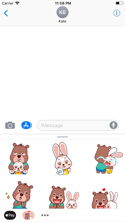 Bear and Bunny Stickers