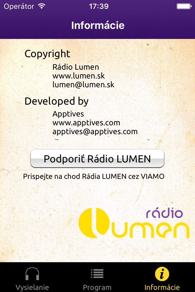 Rádio LUMEN screenshot 2