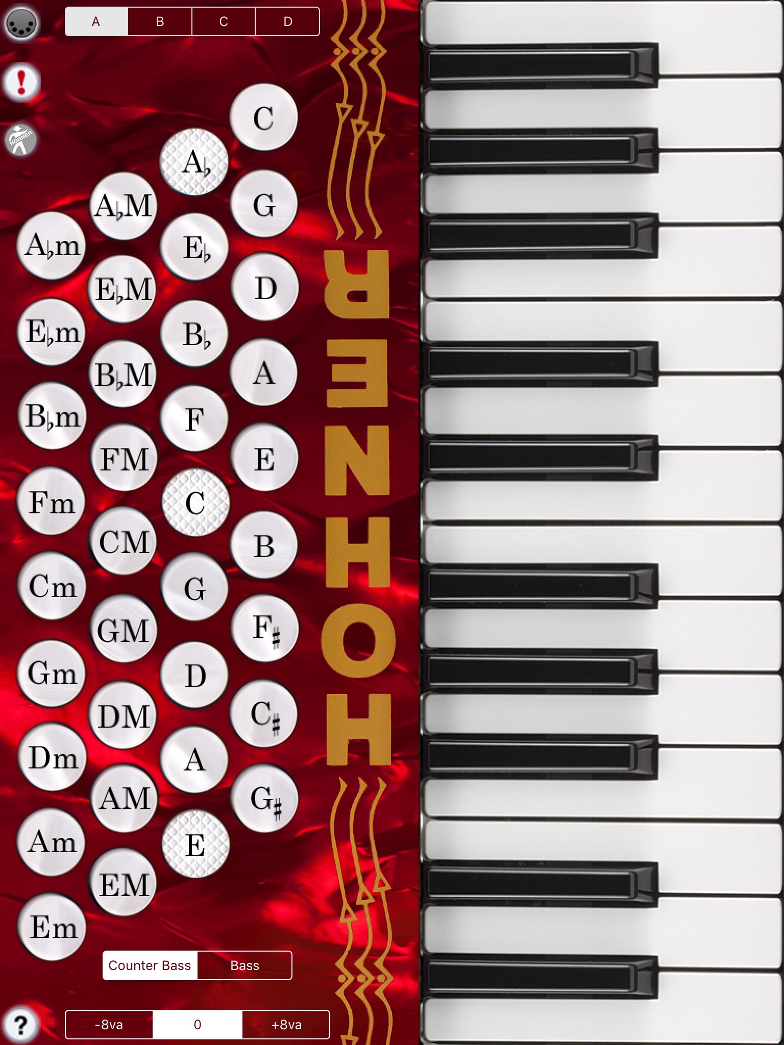 Hohner MIDI Piano Accordion screenshot 2