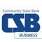 Bank conveniently and securely with Community State Bank Mobile Business Banking